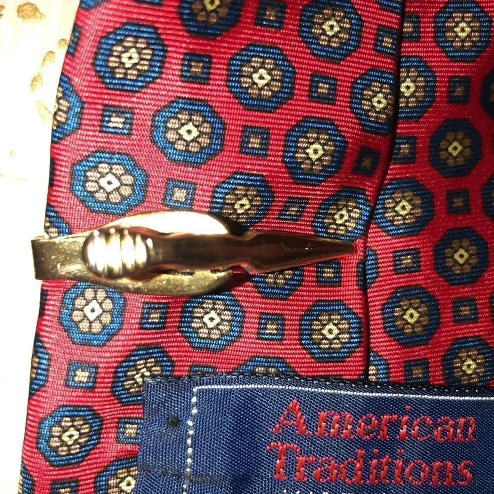 Vintage Tie Clip in Gold Tone